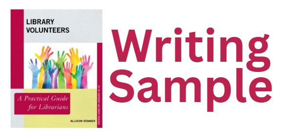 Writing Sample: Library&nbsp;Volunteers